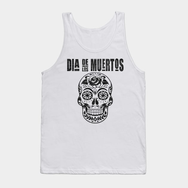 Dia de los Muertos Skull Tank Top by SilverTee